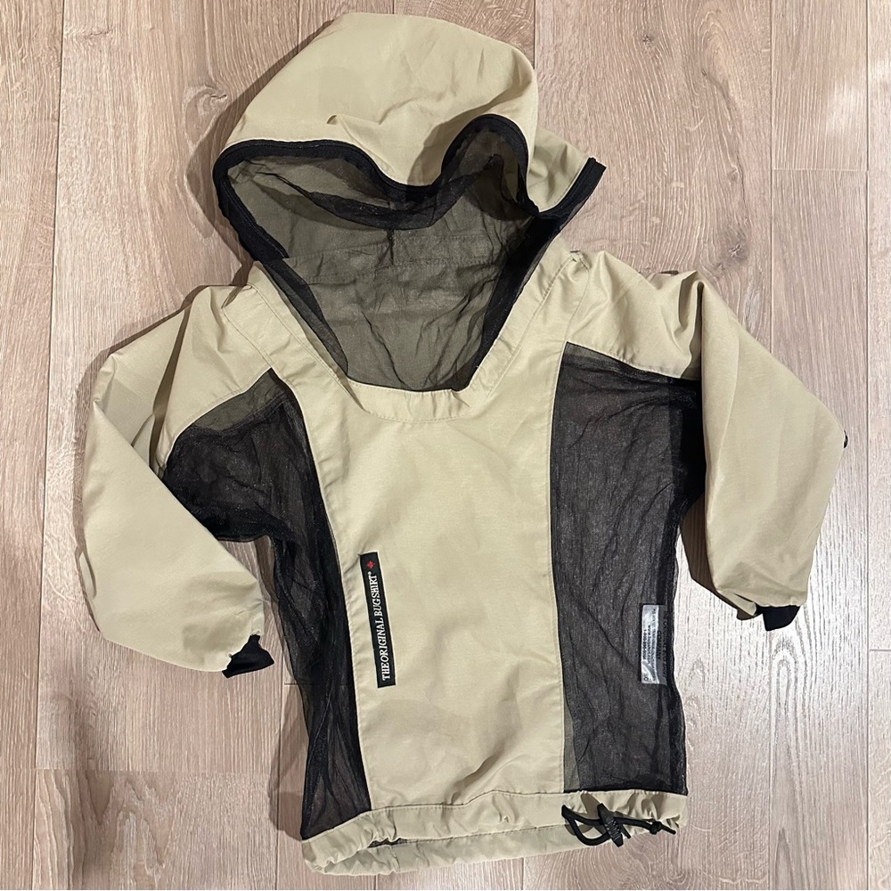 The Original Bugshirt Beige and Black Mesh Jacket - Size S Kids